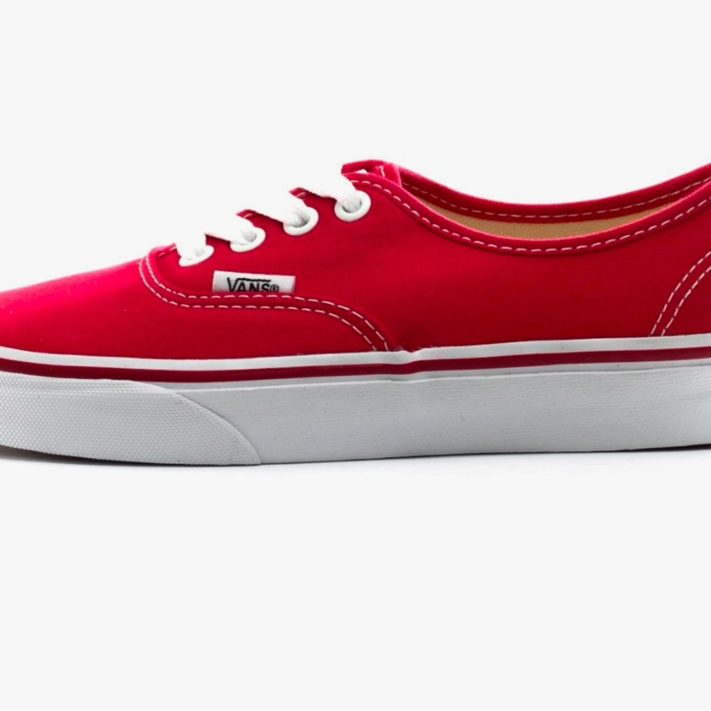 Vans unisex authentic red canvas